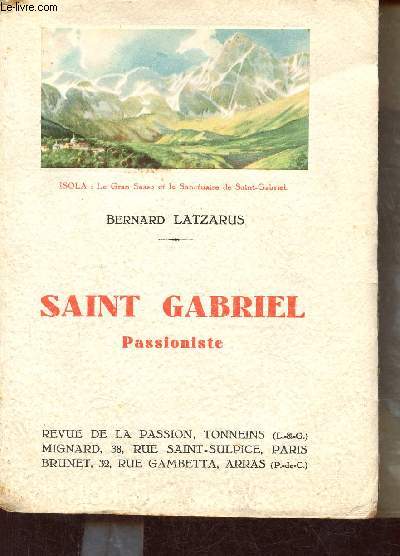 Saint Gabriel Passioniste.