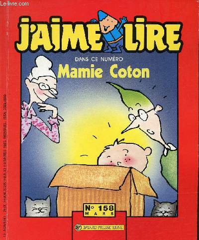 J'aime lire n158 mars 1990 - Mamie Coton.