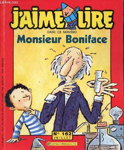 J'aime lire n162 juillet 1990 - Monsieur Boniface.