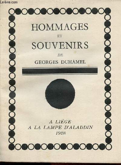 Hommages et souvenirs - Exemplaire n220 sur verg baroque th.