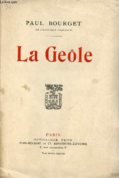La Gele - Exemplaire n541 sur papier pur fil des papeteries laguma  Voiron.