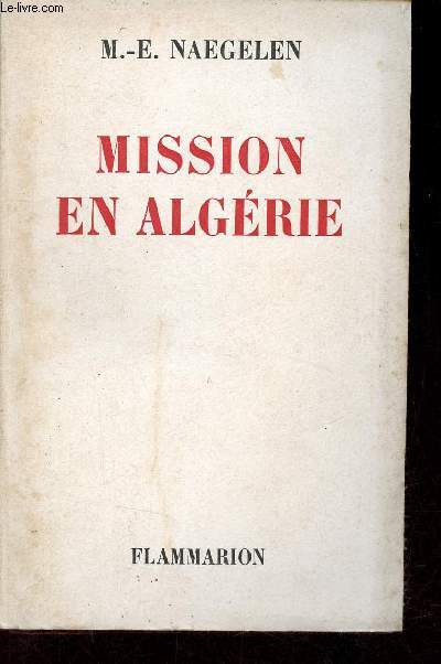 Mission en Algrie.