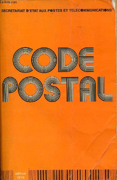 Code postal - Secrtariat d'tat aux postes et tlcommunications.