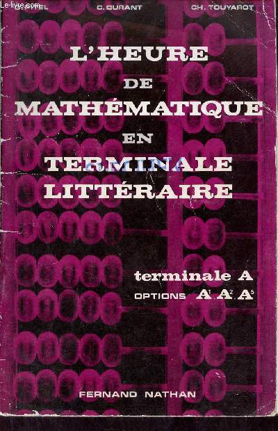 L'heure de mathmatique en terminale littraire terminale A options A1 A2 A 5.