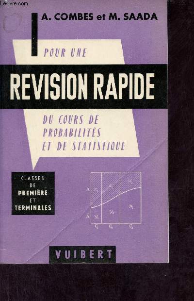 Pour une rvision rapide du cours de probabilits et de statistique  l'usage des classes de Premire A, B et D et terminales A, B et D.