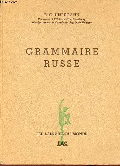 Grammaire russe - Collection les langues du monde.