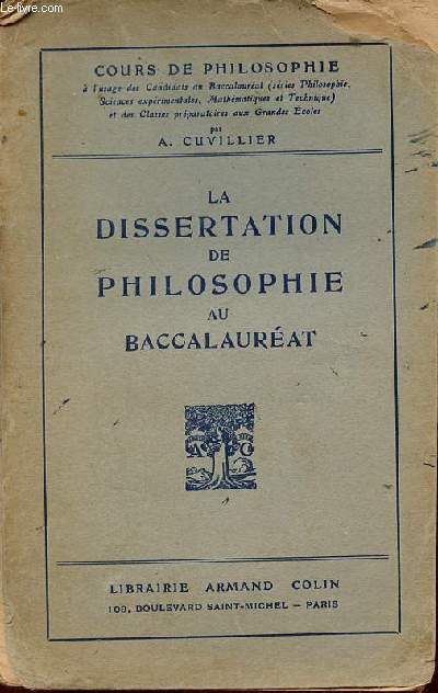 La dissertation de philosophie au baccalauréat.