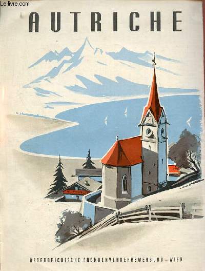 Une carte dpliante en couleurs de l'Autriche.