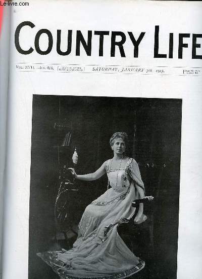 Country Life vol.XVII n418 saturday january 7th 1905 - Our portrait illustration : the crown princess of Roumania - Field names - country notes - wolf-hunting five hundred years ago (illustrated) - from the farms - the shoeing-smith in the Antipodes ...