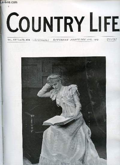 Country Life vol.XVII n424 saturday february 18th 1905 - Our portrait illustration The Marchioness of Exeter - an impetus to forestry - country notes - the orwell Park Decoy (illustrated) - from the farms - the Bittern (illustrated) - winter stars II etc