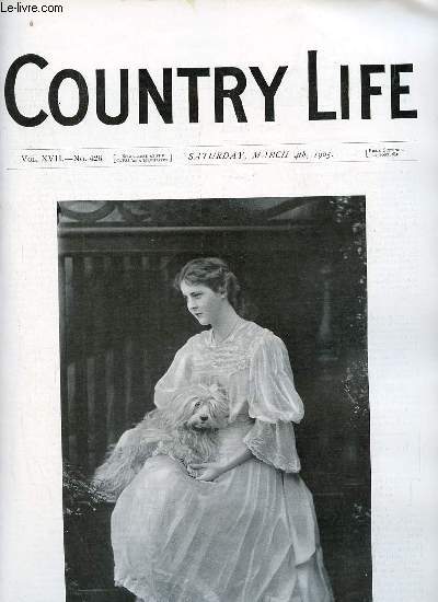 Country Life vol.XVII n426 saturday march 4 th 1905 - Our portrait illustration Miss Dora Dunning - can townsmen farm ? - country notes - the village inn (illustrated) - nature books - from the farms - a South African Enterprise (illustrated) etc.
