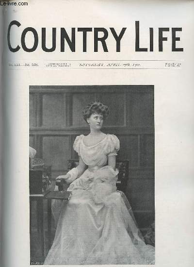 Country Life vol.XXI n538 saturday april 27th 1907 - Our portrait illustration Lady Dorothy Browne - the Edinburgh review and the land question - country notes - the trencher and its uses (illustrated) - april and may on the farm (illustrated) etc.