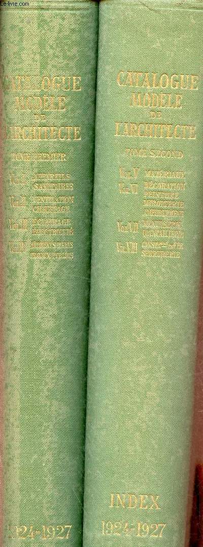 Catalogue modle de l'Architecte 1924-1927 - En deux tomes - Tomes 1 + 2 - 3e dition