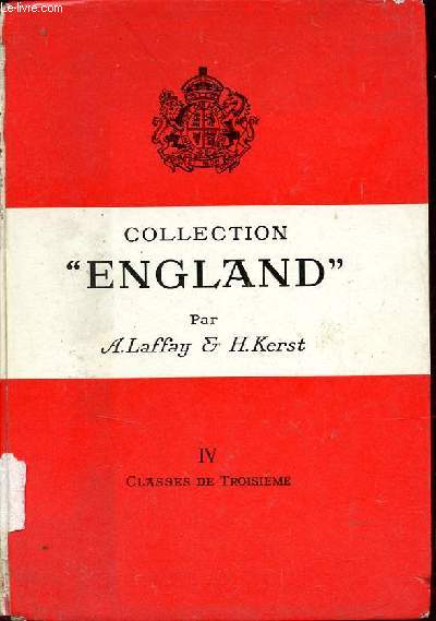 Collection England - IV Classes de troisime - Enseignement du second degr.