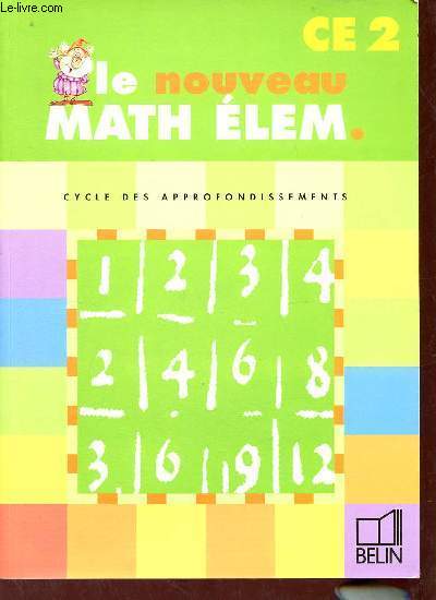 Le nouveau math lem. cycle des approfondissements CE2.