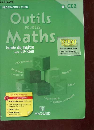 Outils pour les maths guide du matre ce2 programmes 2008 - Extrait enseignant.