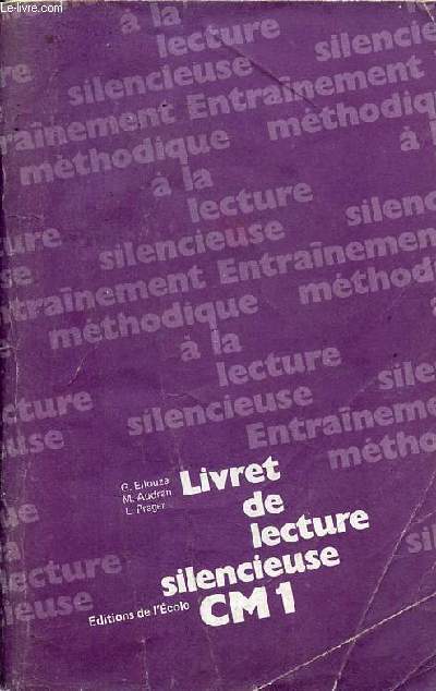 Livret de lecture silencieuse - CM1.