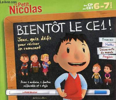 Le Petit Nicolas bientt le CE1 ! Franais,maths,dcouverte du monde, anglais.