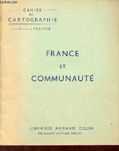 Cahier de cartographie - France et communaut.