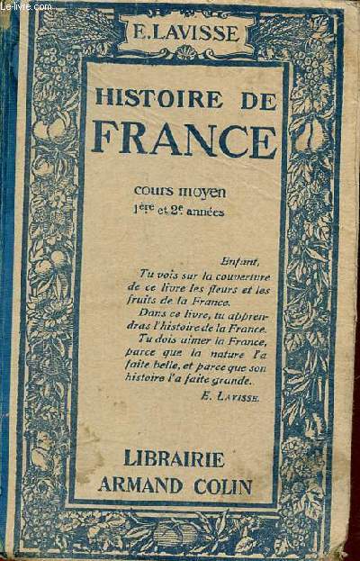 Histoire de France cours moyen premire et deuxime annes.