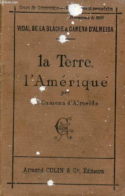 La Terre l'Amrique - Programme de 1890.