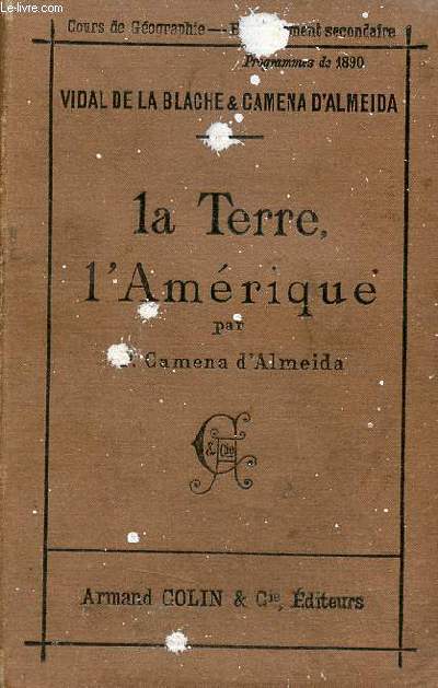 La Terre l'Amrique - Programme de 1890.