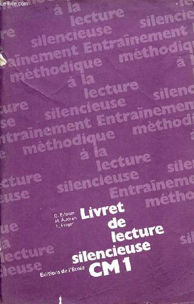 Livret de lecture silencieuse CM1.