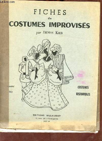 Fiches de costumes improvs - Premire partie costumes historiques.
