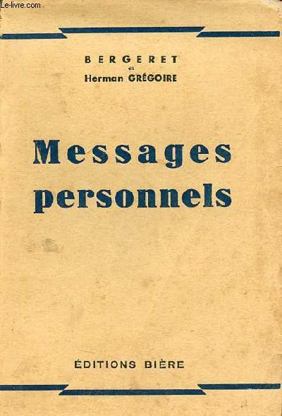 Messages personnels.