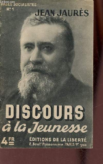 Discours  la jeunesse - Pages socialistes n1.