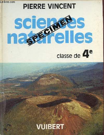 Sciences naturelles classes de quatrime I et II - Specimen.