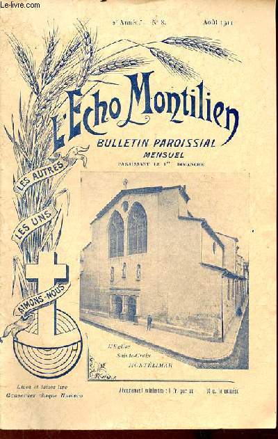 L'Echo Montilien n8 2e anne aot 1911 -