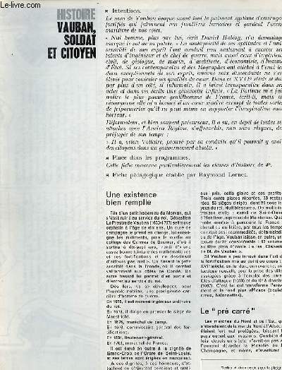Vauban solat et citoyen - Histiore textes et documents pour la classe n34 10 avril 1969.