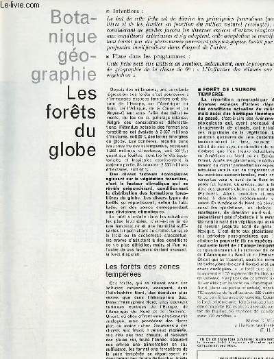 Les forts du globe - Botanique gographie textes et documents pour la classe n12 15 fvrier 1968.