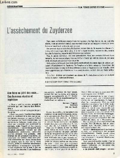 L'asschement du Zuyderzee - Gographie documents pour la classes n204 2-2-67.