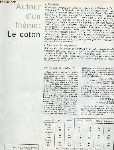 Le Coton - Textes et documents pour la classe n7 7 dcembre 1967.