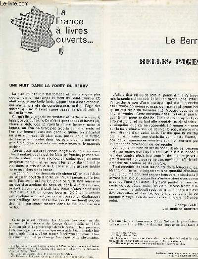 Le Berry belles pages - Textes et documents pour la classe n5 9 novembre 1967.