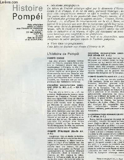 Pompi - Histoire textes et documents pour la classe n21 8 octobre 1968.