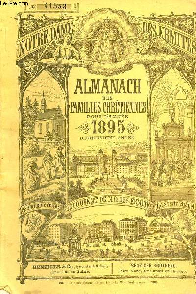 Almanach des familles chrtiennes pour l'anne 1895 - 19e anne - n41553.