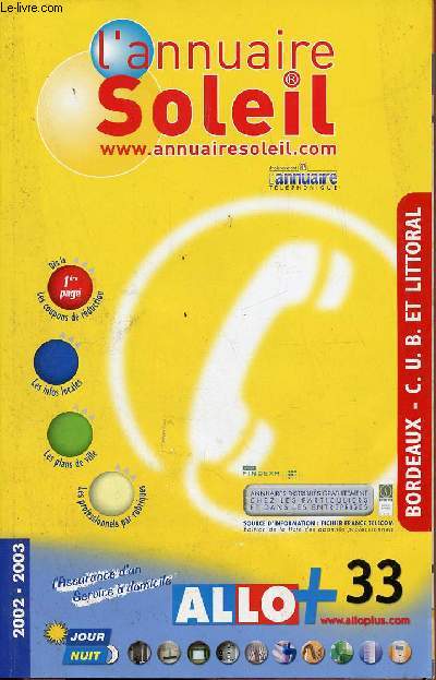L'annuaire Soleil 2002-2003.