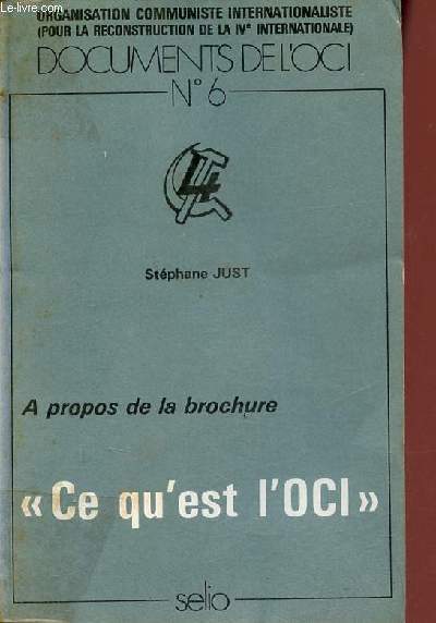 Documents de l'OCI n6 - Ce qu'est l'OCI.