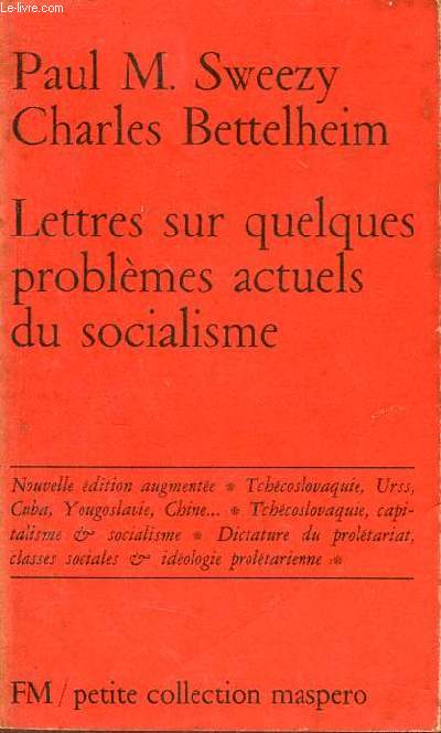 Lettres sur quelques problèmes actuels du socialisme - Petite collection maspero n°98.