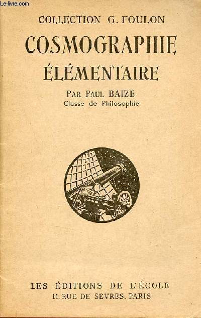 Cosmographie lmentaire classe de philosophie - n227.