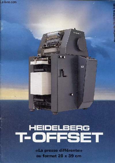 Heidelberg T-Offset la presse diffrente au format 28 x 39 cm.