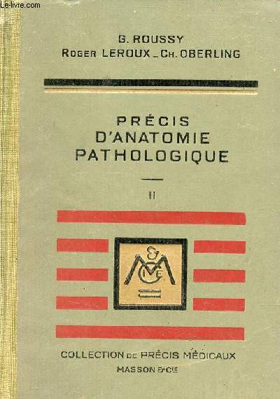 Prcis d'anatomie pathologie - Tome 2 - Collection de prcis mdicaux - 2e dition.