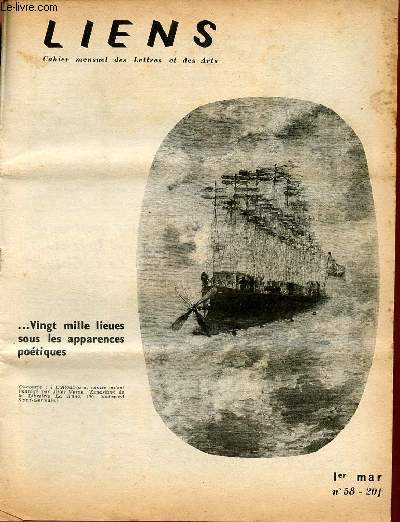 Liens n58 1er mars - Scott Fitzgerald l'incarnation d'une poque et d'une gnration perdue par Andr Bay - William Gardner Smith auteur de malheur aux justes travaille mieux  Paris - Paul Claudel l'oeil du voyageur par Michel Carrouges etc.