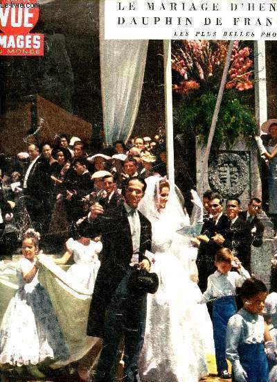 Point de vue images du monde n474 13e anne 12 juillet 1957 - Le mariage d'Henri Dauphin de France les plus belles photos.