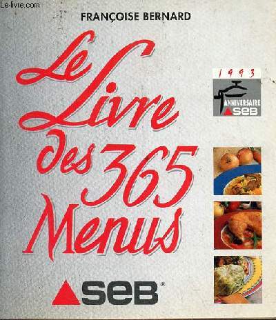 Le livre des 365 menus Seb.