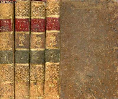 Oeuvres de Virgile traduites en franais avec des remarques par Ren Binet - En 4 tomes - Tomes 1 + 2 + 3 + 4 - 3e dition.