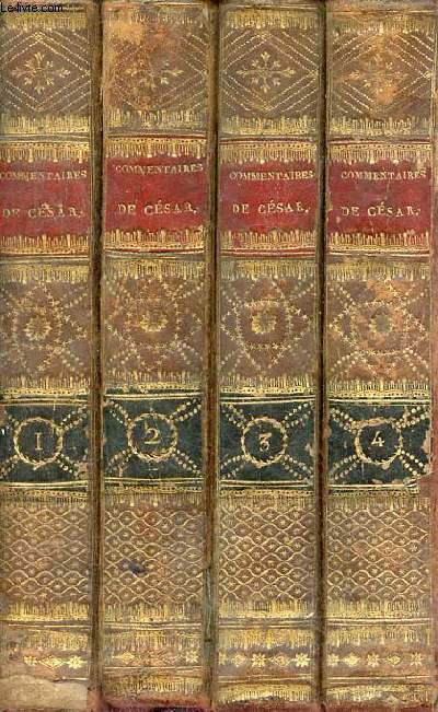 Les commentaires de Csar traduction nouvelle - En 4 tomes - Tomes 1 + 2 + 3 + 4.